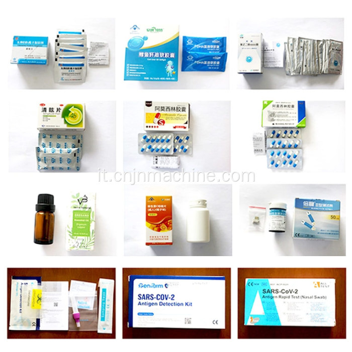 Soluzione di automazione dell'imballaggio con blister medicali per maschera
